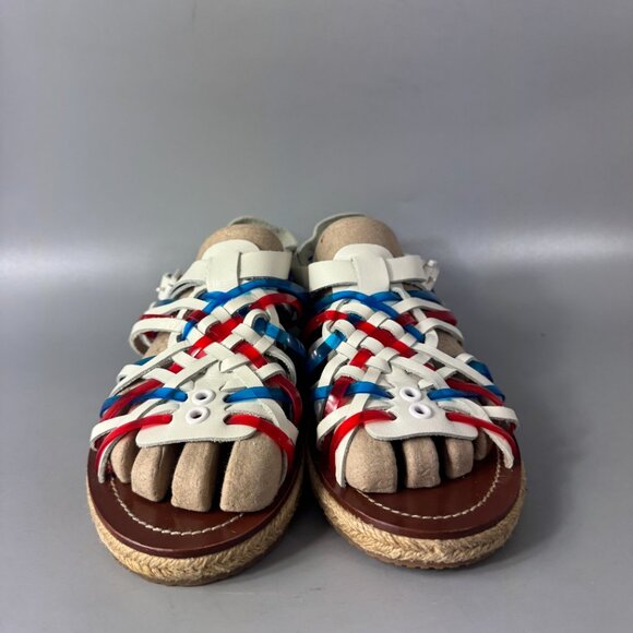 Tory Burch Huarache Multicolor Espadrille (Red, White, and Blue) - Picture 5 of 13